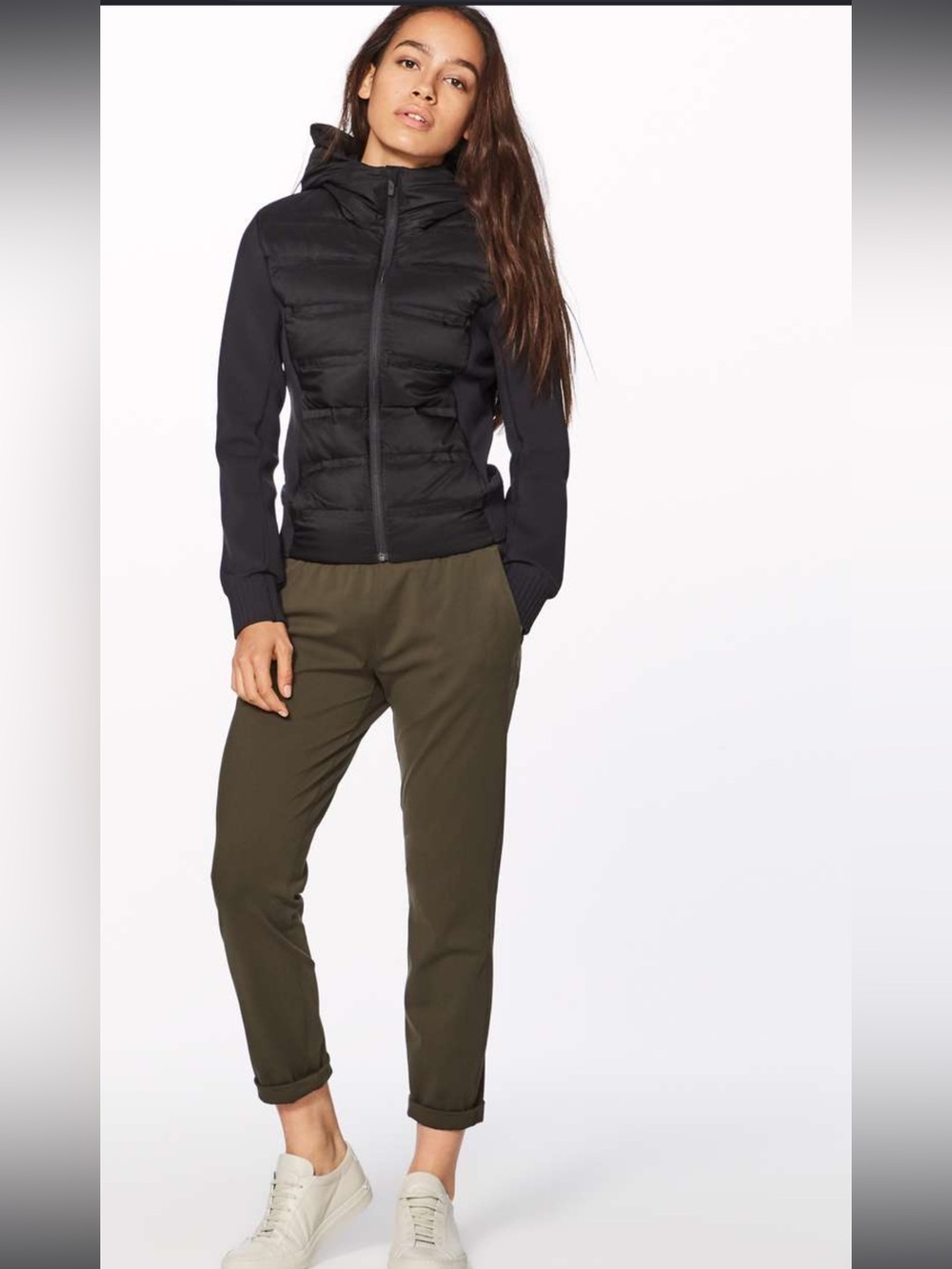 Size 8 Lululemon Down and Around jacket, black
